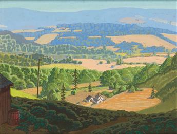 GUSTAV MICHELSON. Four landscapes of Oregon and California.